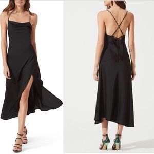 ASTR the label cowl slip midi dress XL NWT
